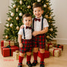 "Thomas" Tartan Shorts and Shirt Set