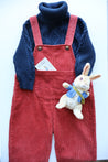 Front Pocket Corduroy Overalls 4 Colours