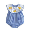 Baby Duck Appliqued Romper - Little Bambini Boutique
