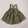 Baby Girls Linen Pinafore - Little Bambini Boutique