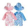 Baby and Toddler Swimsuit and Hat - Little Bambini Boutique