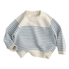 Boys Girls Blue Striped Sweater - Little Bambini Boutique