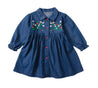 Girls Denim Dress - Little Bambini Boutique