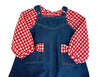 Girls Pinafore and Blouse Set - Little Bambini Boutique