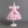 Girls Pink Floral Special Occasion Dress - Little Bambini Boutique