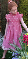 Girls Smocked Dress - Little Bambini Boutique
