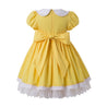 Girls Special Occasion Lemon & Lace Dress - Little Bambini Boutique