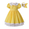 Girls Special Occasion Lemon & Lace Dress - Little Bambini Boutique