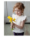 Girls Linen Blouse - Little Bambini Boutique