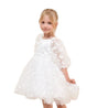 Girls White Special Ocassion Dress - Little Bambini Boutique