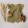 Baby Toddler Linen Romper - Little Bambini Boutique