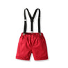 Boys Basic Shorts and Suspenders - Little Bambini Boutique