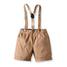 Boys Basic Shorts and Suspenders - Little Bambini Boutique