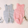 Cute Cable Knit Overalls