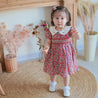 Girl Liberty Style Smocked Embroidered Dress - Little Bambini Boutique