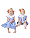 Blue Primrose Petal Romper or Dress