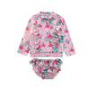Costume da bagno "Water Flowers" in due pezzi