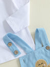 "Gingerbread Man" Overalls and T Shirt Set