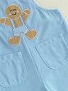 "Gingerbread Man" Overalls and T Shirt Set