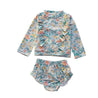 Costume da bagno "Water Flowers" in due pezzi
