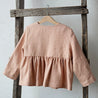 Girls Cotton Linen Blouse - Little Bambini Boutique