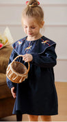 Girls Embroidered Dress - Little Bambini Boutique