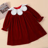 Girls Velvet Christmas Dress - Little Bambini Boutique