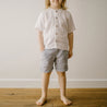 Boys Cotton Linen Shirt - Little Bambini Boutique