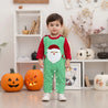 "Jolly Santa" Overalls and T Shirt Set