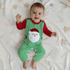 "Jolly Santa" Overalls and T Shirt Set