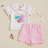 "Happy 1st Birthday" Shorts Set