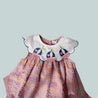 Girls Appliqued Dress - Little Bambini Boutique