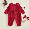 Christmas Smocked Jumpsuit