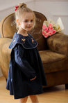 Girls Embroidered Dress - Little Bambini Boutique