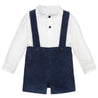 Boys Corduroy Shorts Overalls Shirt Set - Little Bambini Boutique