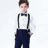 Childrens Boys Formal Suit Navy Black - Little Bambini Boutique