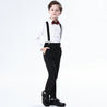 Childrens Boys Formal Suit Navy Black - Little Bambini Boutique