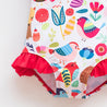 Girls Long-Sleeved One Piece Swimsuit - Little Bambini Boutique