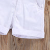Boys Cotton Chambray Shirt Shorts Set - Little Bambini Boutique