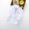 Boys Long Sleeve Cotton Twill Shirt - Little Bambini Boutique