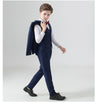 Boys Formal 3 Piece Suit Vest Trousers Blazer - Little Bambini Boutique