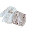 Bloomer Shirt Set Matching Bow Tie