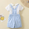 Baby Embroidered Smocked Overalls Shirt Set - Little Bambini Boutique