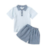 Boys Polo Style Cotton Shirt Shorts Set - Little Bambini Boutique