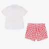Baby Gingham Shorts Short Sleeve Shirt Set - Little BambiniBoutique