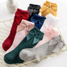 Girls Cotton Bow Socks Long or Short - Little Bambini Boutique