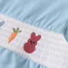 Boy Girl Smocked Embroidered Easter Overalls - Little Bambini Boutique