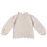 Girls Cotton Balloon Sleeve Sweater - Little Bambini Boutique