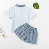Boys Polo Style Cotton Shirt Shorts Set - Little Bambini Boutique