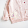 Girls Appliqued Embroidered Easter Cardigan - Little Bambini Boutique